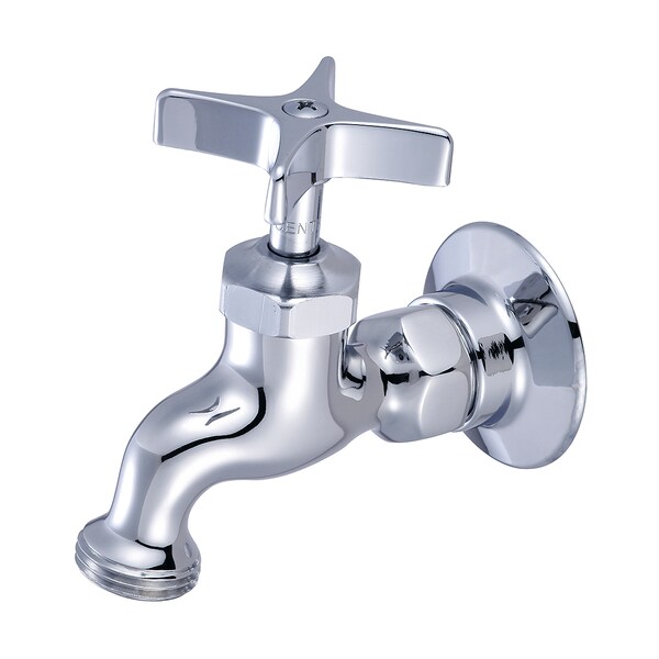 Single Handle Wallmount Faucet, NPT, Single Hole, Polished Chrome, Weight: 1.3